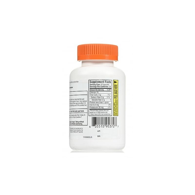 Quality Choice Daily Fiber Capsules for Regularity, 160 Count