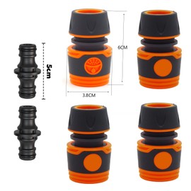 SRTSTR Quick Hose Extension, Garden Hose Repair Kit - For Connecting 13 mm (1/2 Inch) for Quick and Easy Connection or Hose