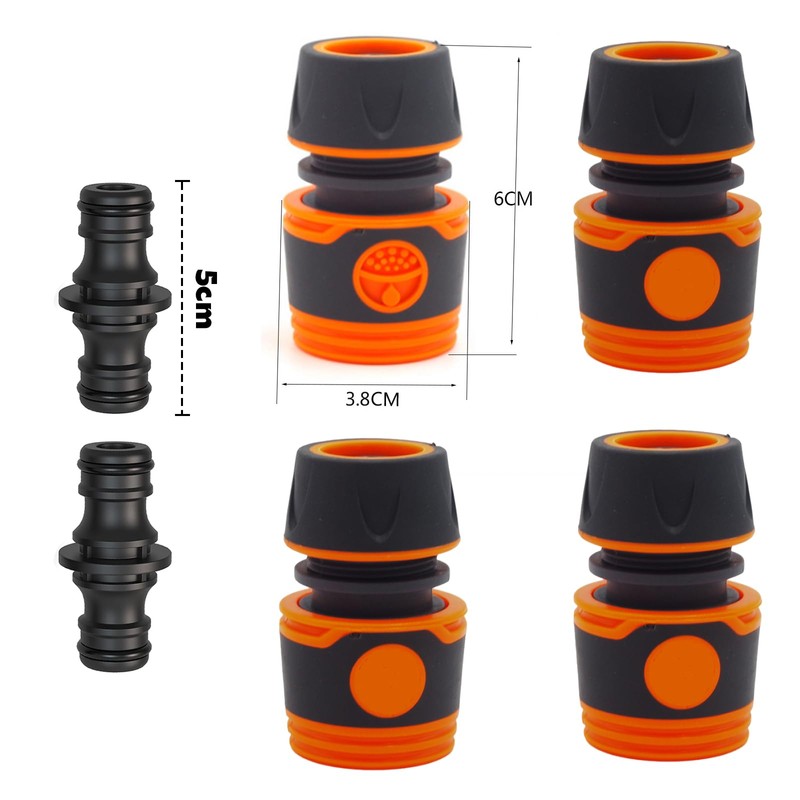 SRTSTR Quick Hose Extension, Garden Hose Repair Kit - For