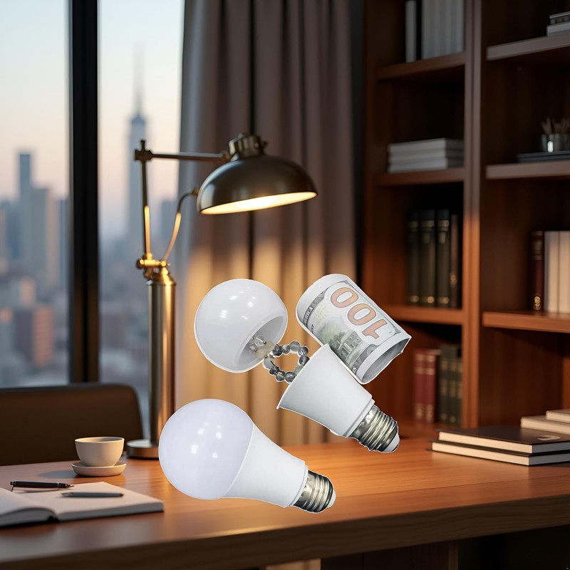 White Secret Light Bulb, Safe Light Bulb Secret Compartment, Lightbulb