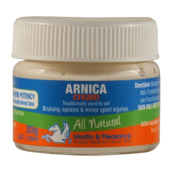 6 x 20g MARTIN & PLEASANCE All Natural Arnica Herbal Cream - 120g * TRAVEL SIZE*