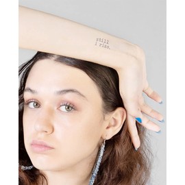 Inkbox Temporary Tattoos, Semi-Permanent Tattoo, One Premium Easy Long Lasting, Waterproof Temp Tattoo with For Now Ink - Lasts 1-2 Weeks, Hirundo, 4 x 4 Inches