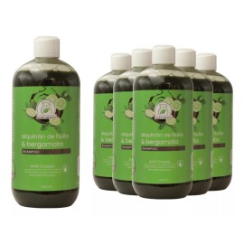 Productos Mart Mexico  Shampoo Capilar De Alquitran & Bergamota (500ml) 6 Pack