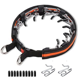 Pinch Prong Collar for Dogs,Adjustable Dog Spike Collar with Quick Release Buckle for Small Medium Large Dogs