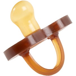 Babyschnuller aus Gummi mit anatomischer Brustwarze, BPA-frei, waschbar und wiederverwendbar, mit Löchern auf der Scheibe