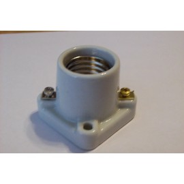 Lamp 2" SQUARE BASE PORCELAIN PONY CLEAT LAMP SOCKET E26 NEW 47717JB