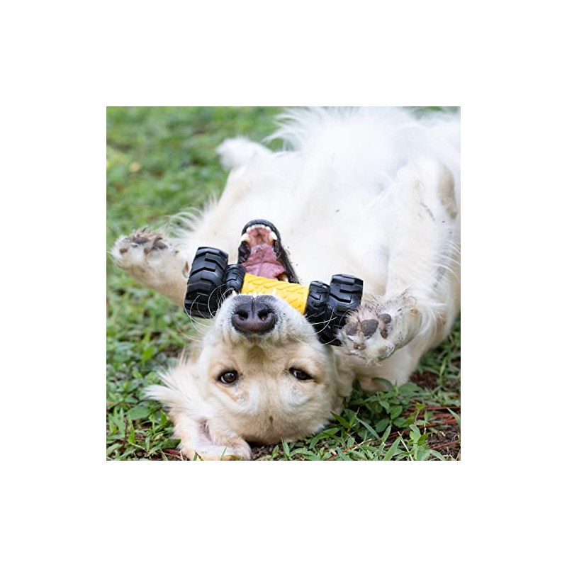 Tonka Axle Tread Dog Toy with Interactive Feeder, Lightweight, Durable