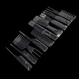 Pomade Barber Shop Parting Comb Combo 10 Piece Set Ax Comb Dyeing / 포마드 바버샵 가르마 빗 콤보 10종 세트 도끼빗 염색