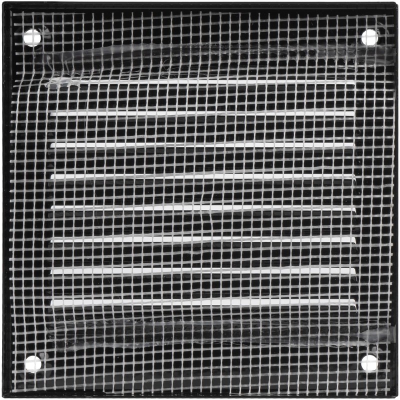 Vent Systems 5 Pcs 10x10cm Black Metal Air Vent Grille