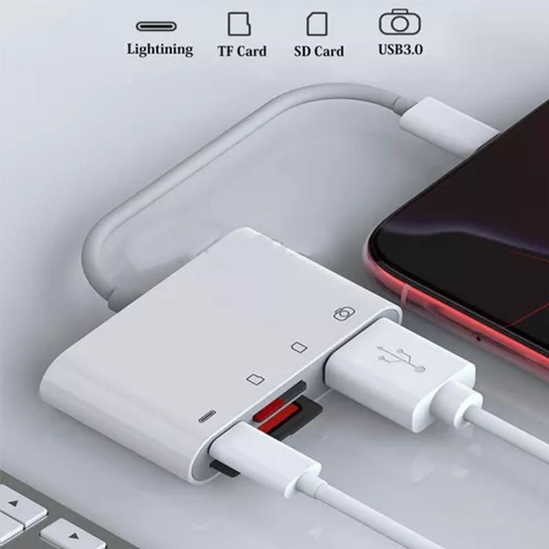 Memory Card Adapter with Charging Port Plug and Play 14