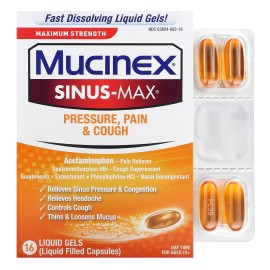 Sinus-Max, presión, dolor y tos, fuerza máxima, para mayores de 12 años, 16 líquido