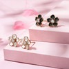 925 Sterling Silver Cherry Blossom Stud Earrings,Cute Flower Ear Studs