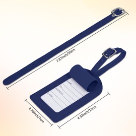 50 Sets of Bridal Luggage Tags for Honeymoon and Wedding Travel Cute Bridal Shower Luggage Tags for Suitcases Handbags Bags Purses Backpacks and Cases (Dark Blue)