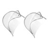Baluue 2pcs Clear Raincoat Hat Shield Visor Detachable Rain Poncho