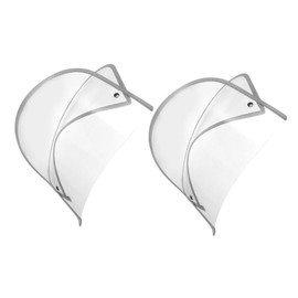 Baluue 2pcs Clear Raincoat Hat Shield Visor Detachable Rain Poncho Hat with Transparent Brim Rain Protection for Outdoor Activities Travel Rainy Days