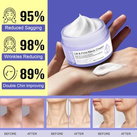 Neck Firming Cream – Natural Anti-Aging Moisturizer for Tightening Sagging Skin, Reducing Wrinkles & Fine Lines, and Evening Skin Tone (50ML)