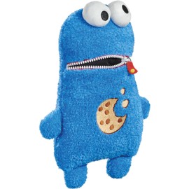 Schmidt Spiele Sesame Street Cookie Monster arti,schmidt 42548 Worry Eater, Cookie Monster from Sesame Street, Plush Figure, 30 cm, Single, Normal, Blue