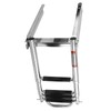 Amarine Made Boat Ladder, 4-Step Sliding Ladder with Stainless Steel