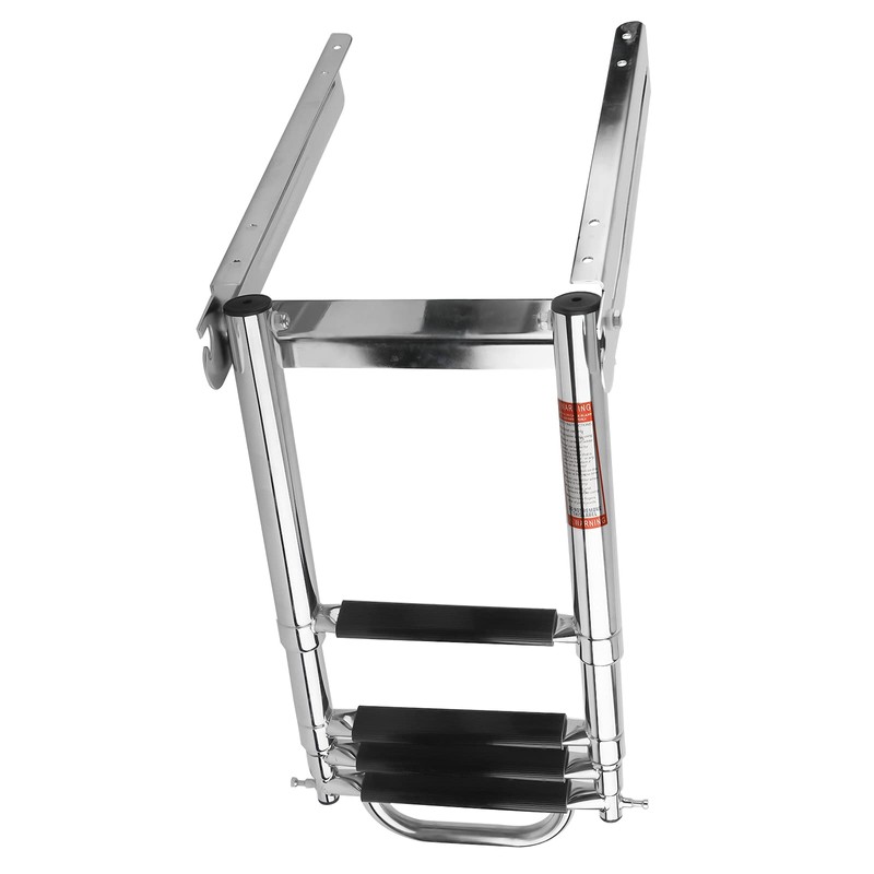 Amarine Made Boat Ladder, 4-Step Sliding Ladder with Stainless Steel