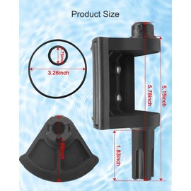 MQLPXI 270075 Pool Diverter Valve Assembly Compatible with ComPool 2 & 3 Way 1-1/2in Valves 263035 263036 263037 263038, 3 PCS