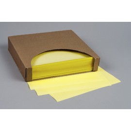 12x12 Waxed Paper Wrap or Basket Liner Sheet, Canary Yellow Color, 1000 Sheets Per Box, 7B4-YC