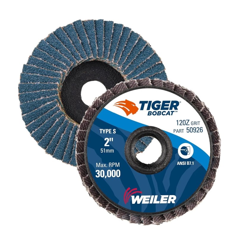 Weiler 2" BobCat Mini Flap Disc Angled Style Type 29,