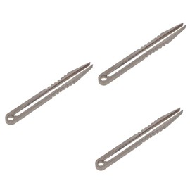 BIUDECO 3pcs Portable Titanium Alloy Tweezers Mini for Camping Supplies Ergonomic Design Lightweight and Durable for Precision Tasks and Long-term Use