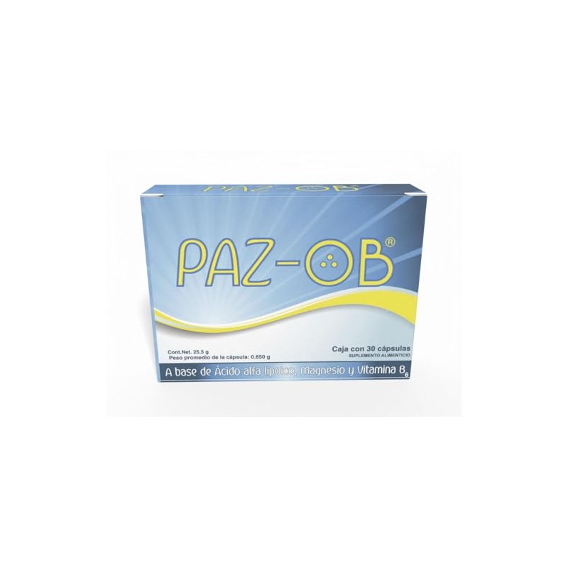 Paz Ob Suplemento Alimenticio, 30 Cápsulas