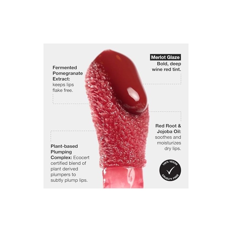 Innbeauty Project Aceite Para Labios Glaze Merlot 0,2 Onzas Líquidas