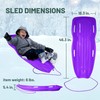 Slippery Racer Downhill Xtreme Flexible Adults and Kids Plastic Toboggan