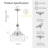 WUZUPS Chandelier Rustic Farmhouse Industrial Round Ceiling Pendant LED Light