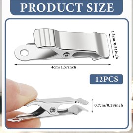 YXL 12 Pieces Spring Clamps, Small Crocodile Clips, Small Clamps for Crafts Wire Photo Curtain Crafts