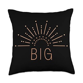 Little Pledge Rush Alumnae Family Reveal Party Fun Big Little Sorority Week Reveal College Sister Recruitment Throw Pillow, 18x18, Multicolor