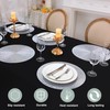 Snowkingdom Silver Round Placemats Set of 6, 15 Inch Metallic