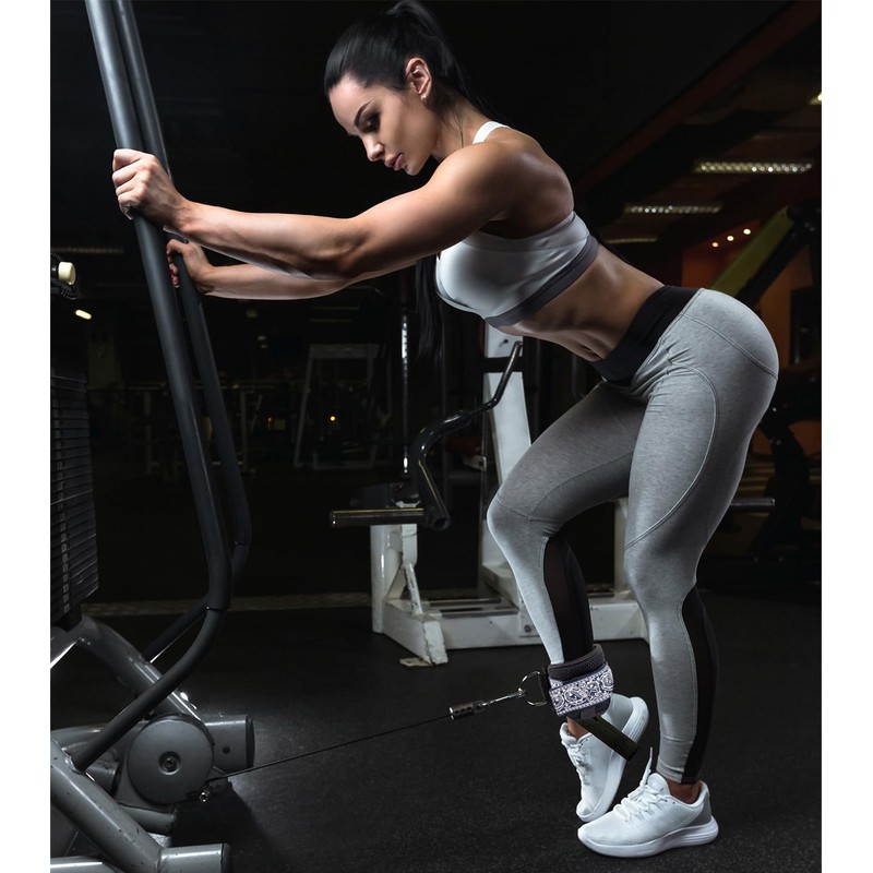 Dumbbell Foot Attachment,Ankle Strap for Dumbbell and Cable Machine Women,Feet