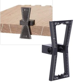 Garosa Dovetail Marker Guide Aluminum Alloy Dovetail Making Jig 1:5 1:6 1:7 1:8 Slopes Marking Gauge Woodworking Tool DIY Wooden Joints Scribing Gauge