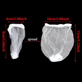 KKUANG 100PCS Kitchen Sink Beam Strainer Set 9x6cm White Disposable Kitchen Bathroom Sink Outlet Dishwashing Drain Outlet Anti Clogging Cleaning Floor Drain Screen