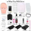 404 Pcs Professional Lash Extension Supplies Kit with Lash Clusters,Lash