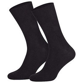 10 Pairs of Men's Socks Cotton Black 12-14