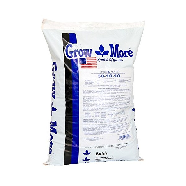 Grow More 5705 Water Soluble Fertilizer 30-10-10, 25-Pound