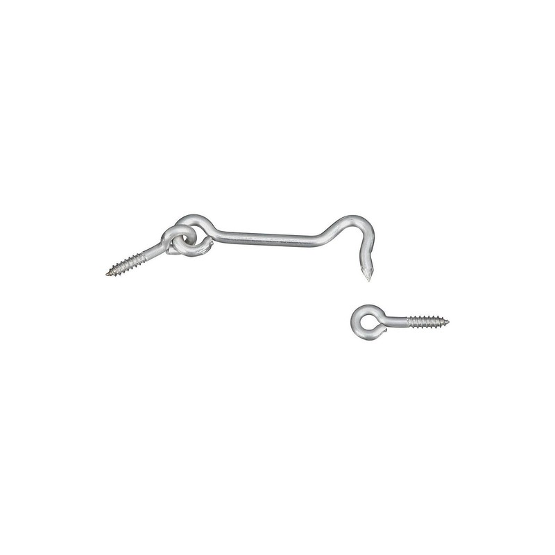 NATIONAL MFG/SPECTRUM BRANDS HHI N348-409 3-Inch Stainless Steel Hook/Eye