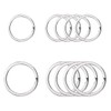 10 Pcs 25mm 30mm Keyring Metal Flat Split Key Ring