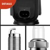 A-Premium Set of 6 (Black) Ignition Coil Pack and Iridium