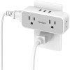 Tessan Surge Protector Outlet Extender with 4 Outlet 3 USB