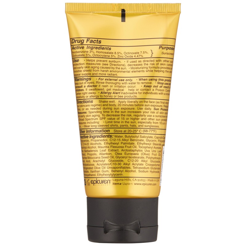 epicuren DISCOVERY X-treme Cream Propolis Sunscreen SPF 45+, Yellow, 2.5