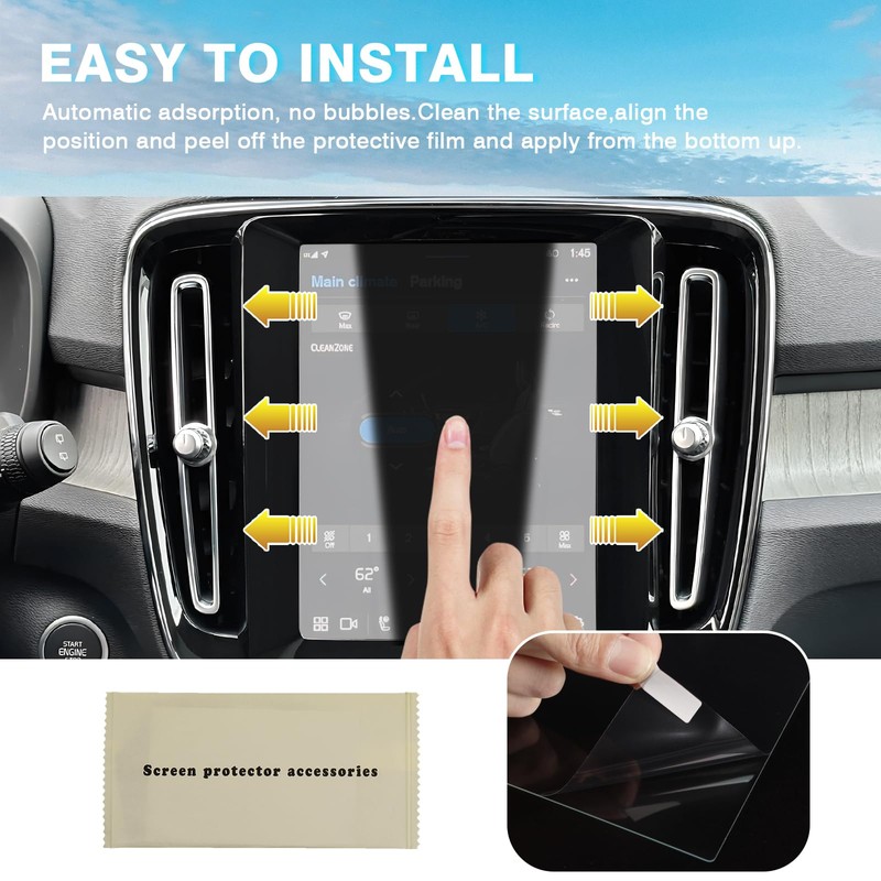 Karltys 2 Pack Screen Protector for Volvo XC40 XC60 2018-2024