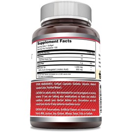 Amazing Formulas CLA 1000mg 120 Softgels Supplements | Conjugated Linoleic Acid | Non-GMO | Gluten Free