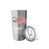 Coffee Make Brain Work Gooder Cool Caffeine Addict Stainless Steel