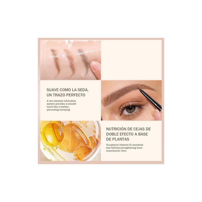 Artmiss Lápiz Cejas Con Cepillo Gris 0.1g Maquillaje Cejas