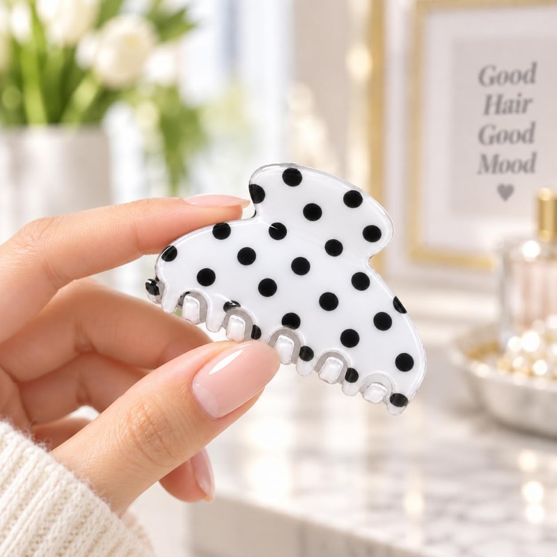 Small Claw Clips | Everyday Hair Styling | 2.56-Inch PVC,